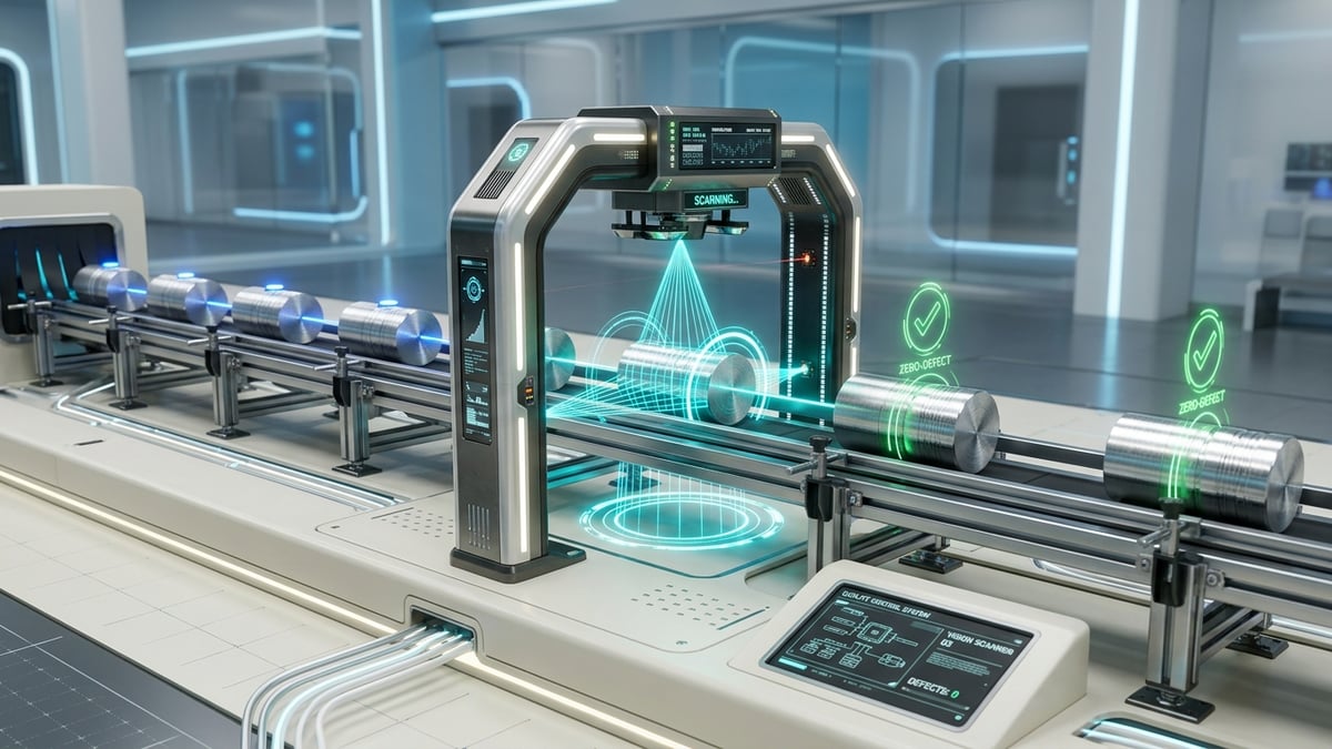 Vision quality control running on the production line